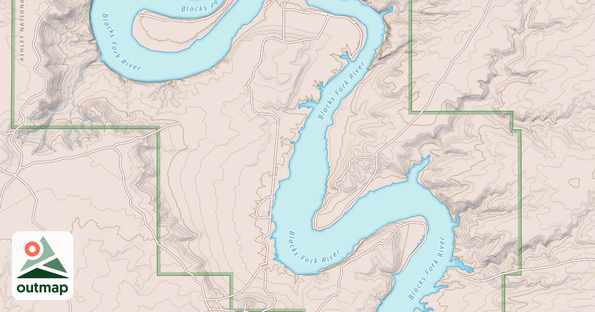 Map of BLACKS FORK