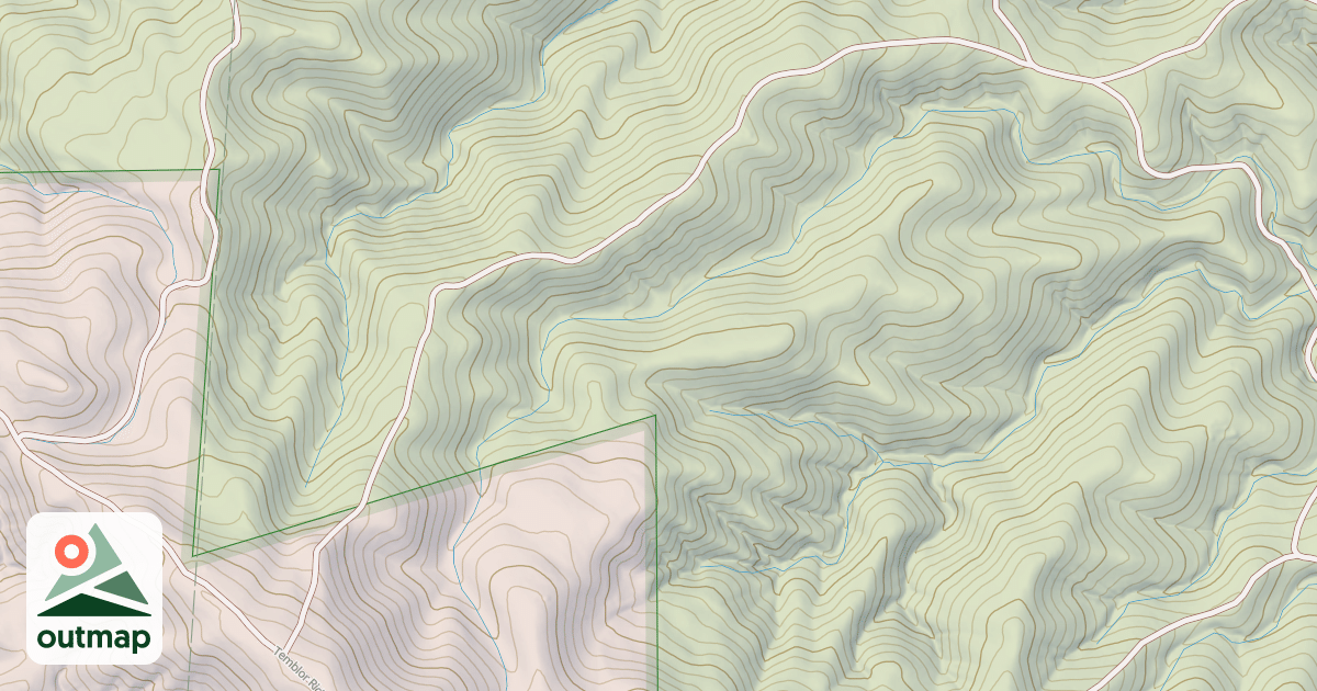 Map of 16049: Temblor Ridge