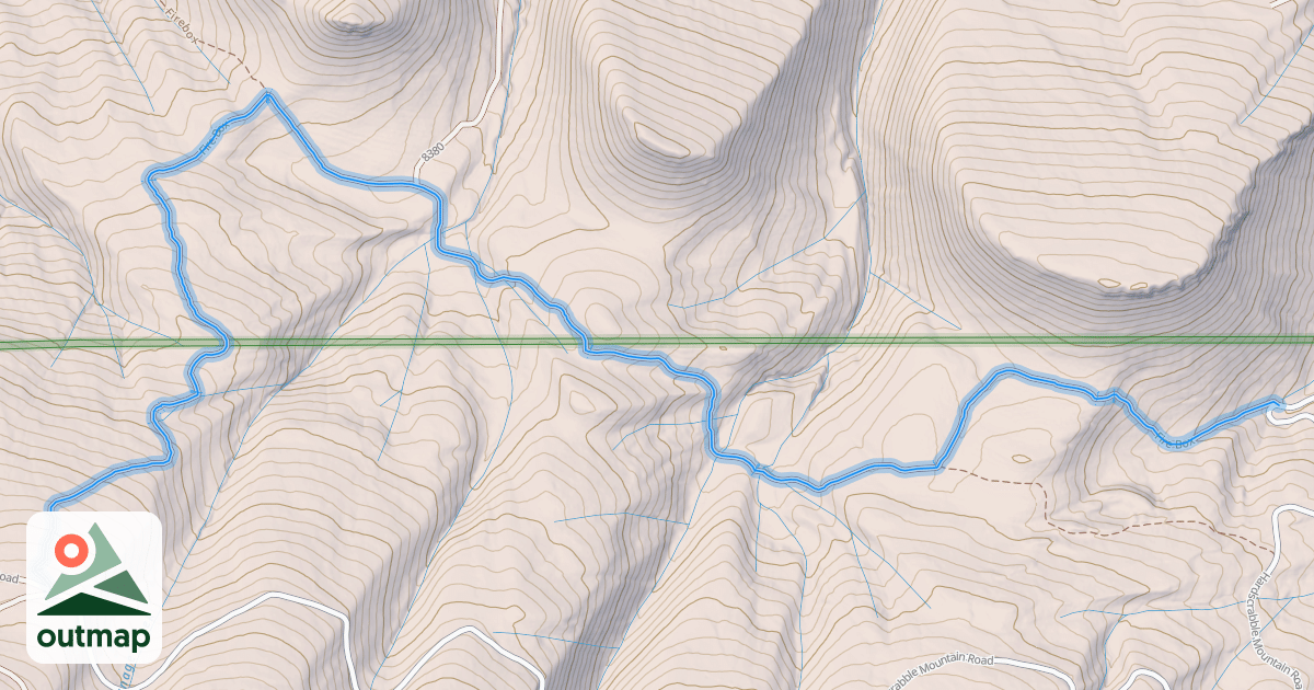 Map of Fire Box Road