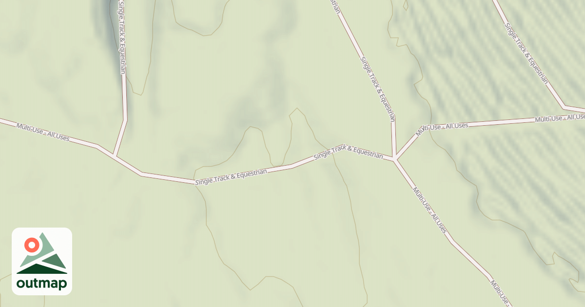Map of Interlake State Recreation Area Trails