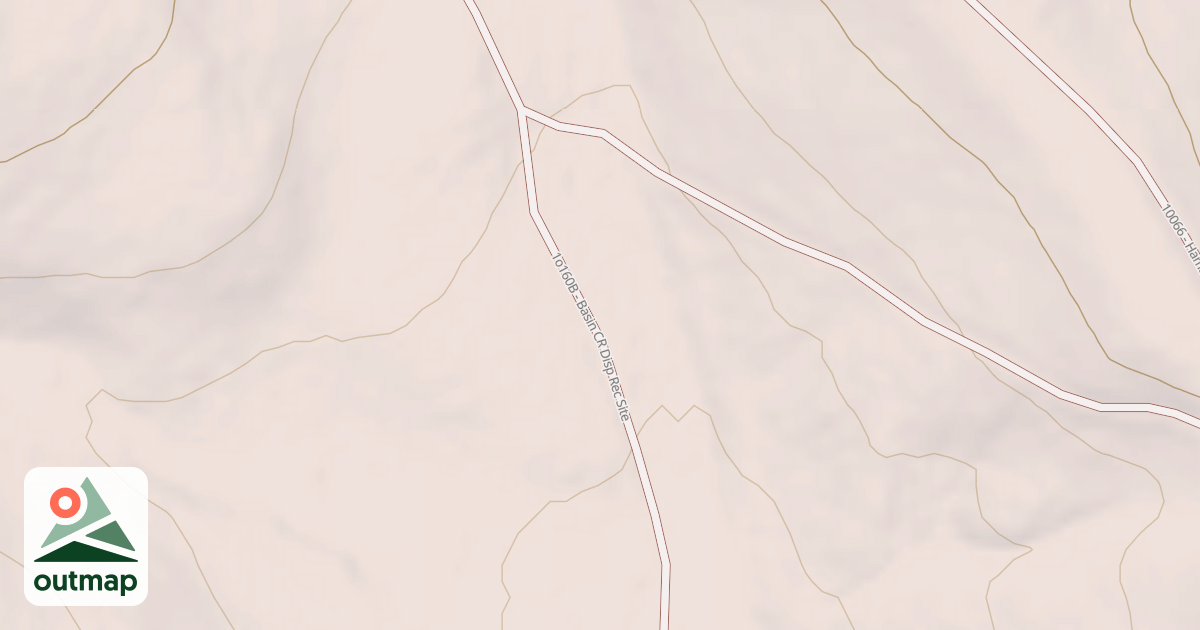 Map of BASIN CR DISP REC SITE