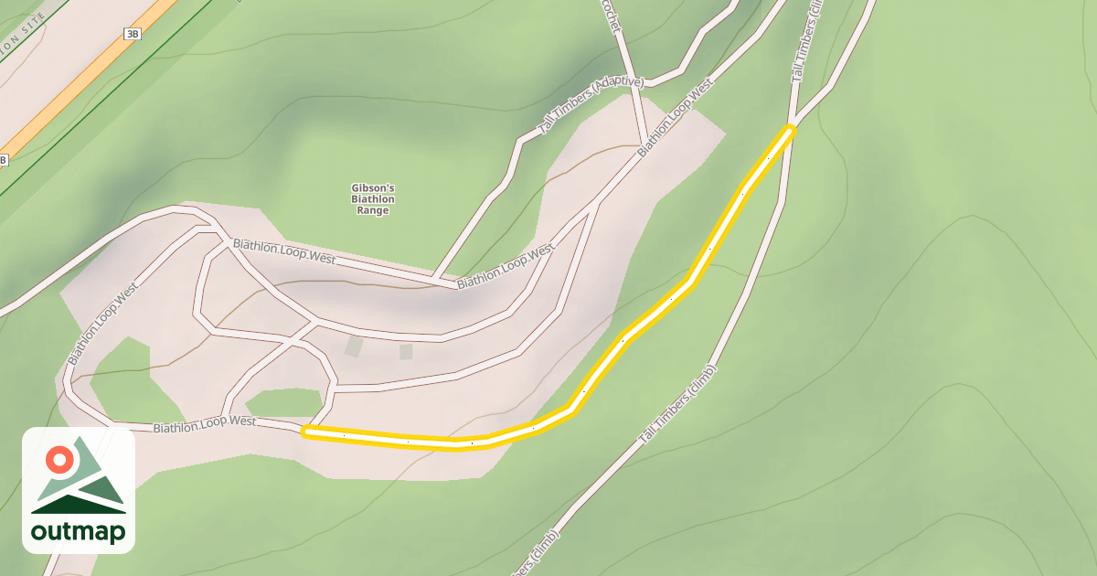 Map of Biathlon Loop West
