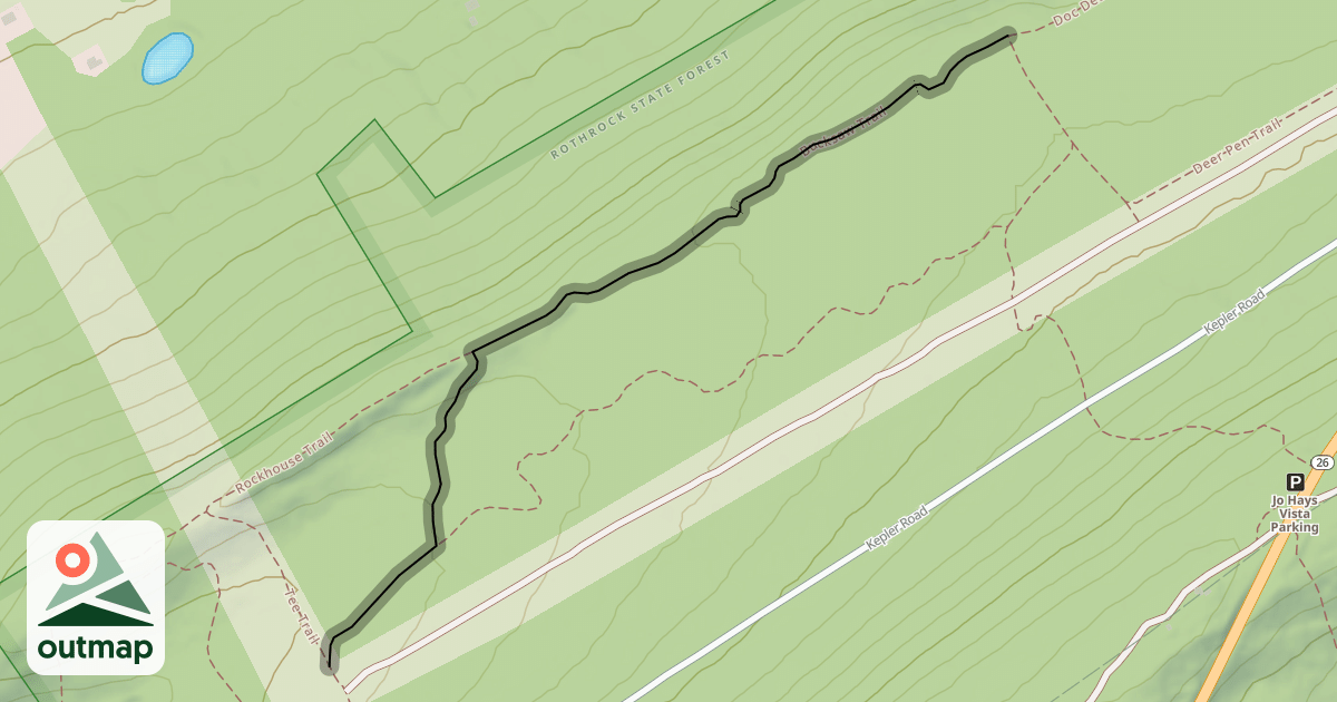 Map of Bucksaw Trail