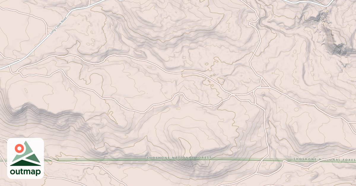 Map of EAST FORK LONG CREEK