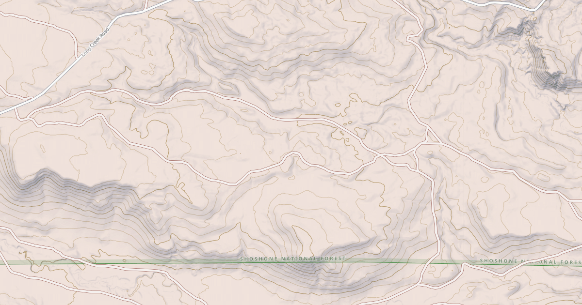 Map preview of EAST FORK LONG CREEK