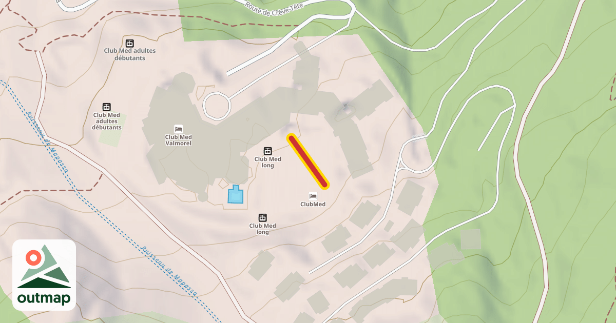 Map of Club Med court
