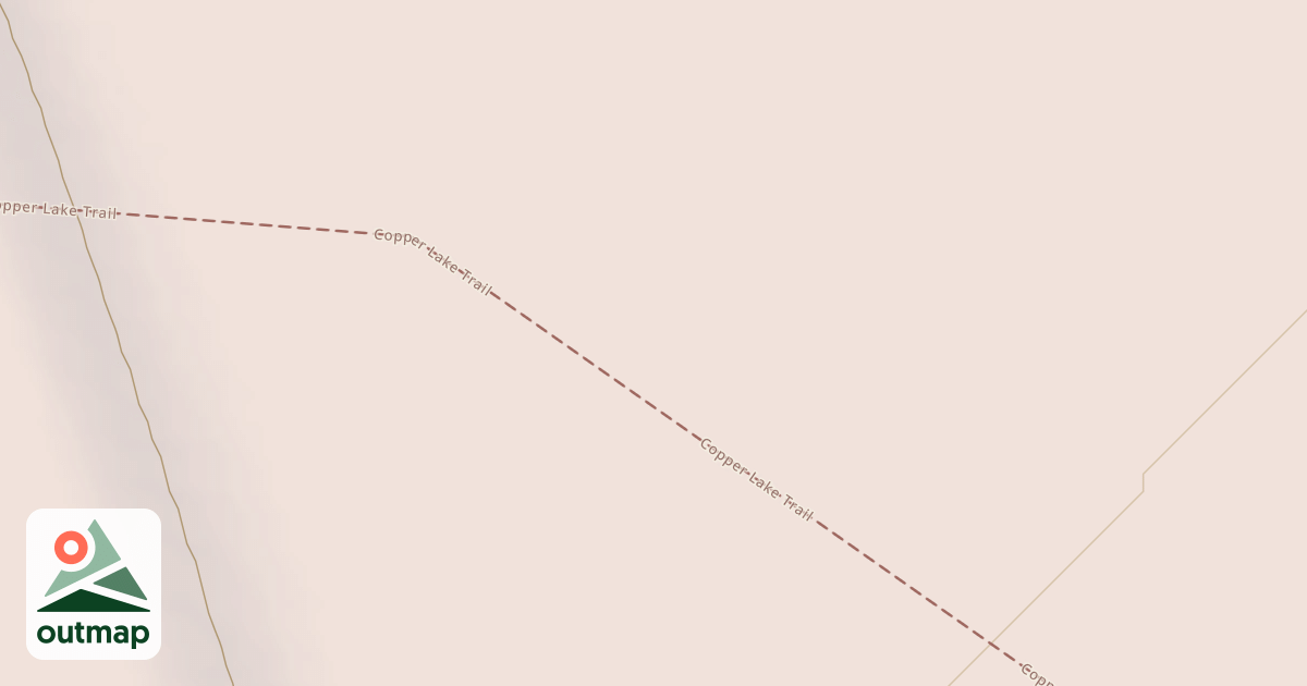 Map of Copper Lake Trail