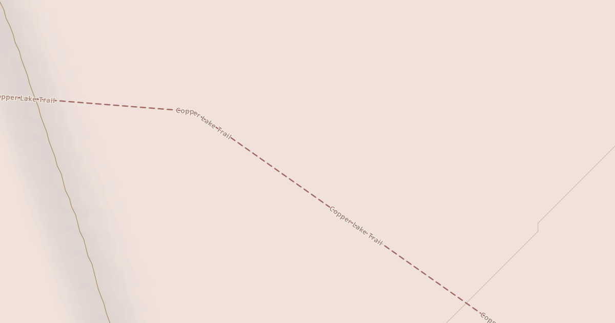 Map preview of Copper Lake Trail