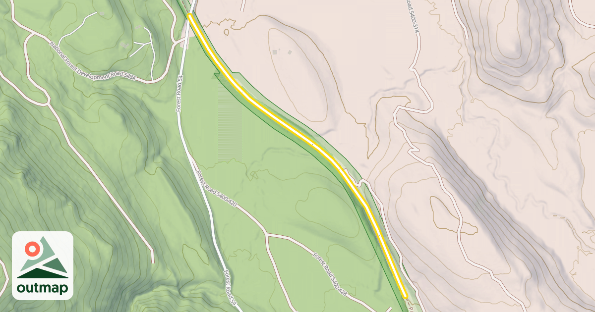 Map of Palouse to Cascades State Park Trail