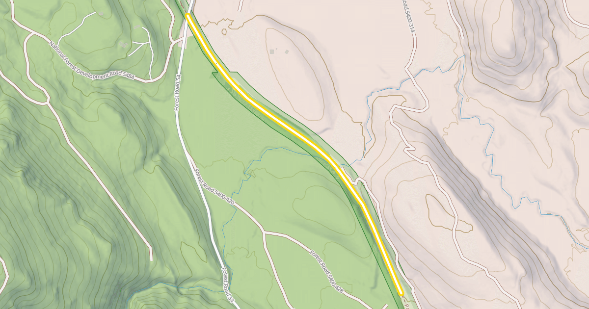 Map preview of Palouse to Cascades State Park Trail