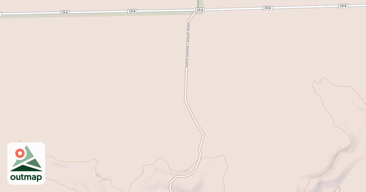 Map of NORTH MINNIE CANYON