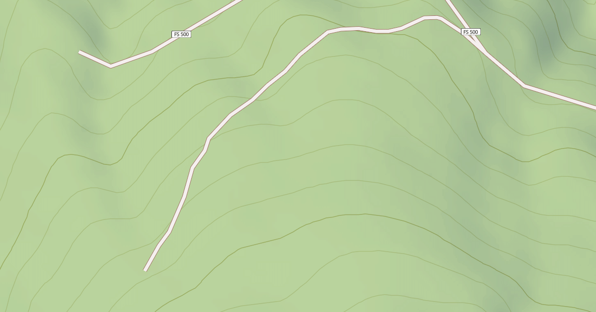 Map preview of USFS Motor Vehicle Use Map Roads {19A7229A-5773-4B87-8300-C3771FBBD634}