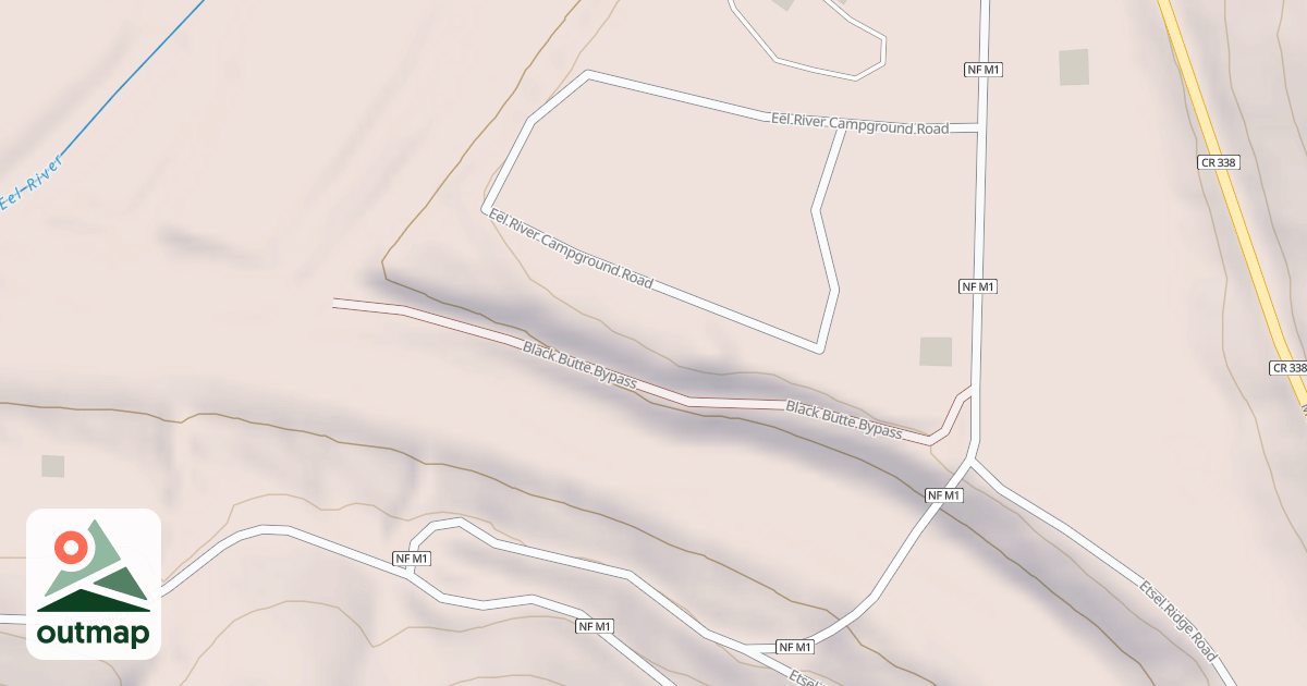 Map of BLACK BUTTE BYPASS