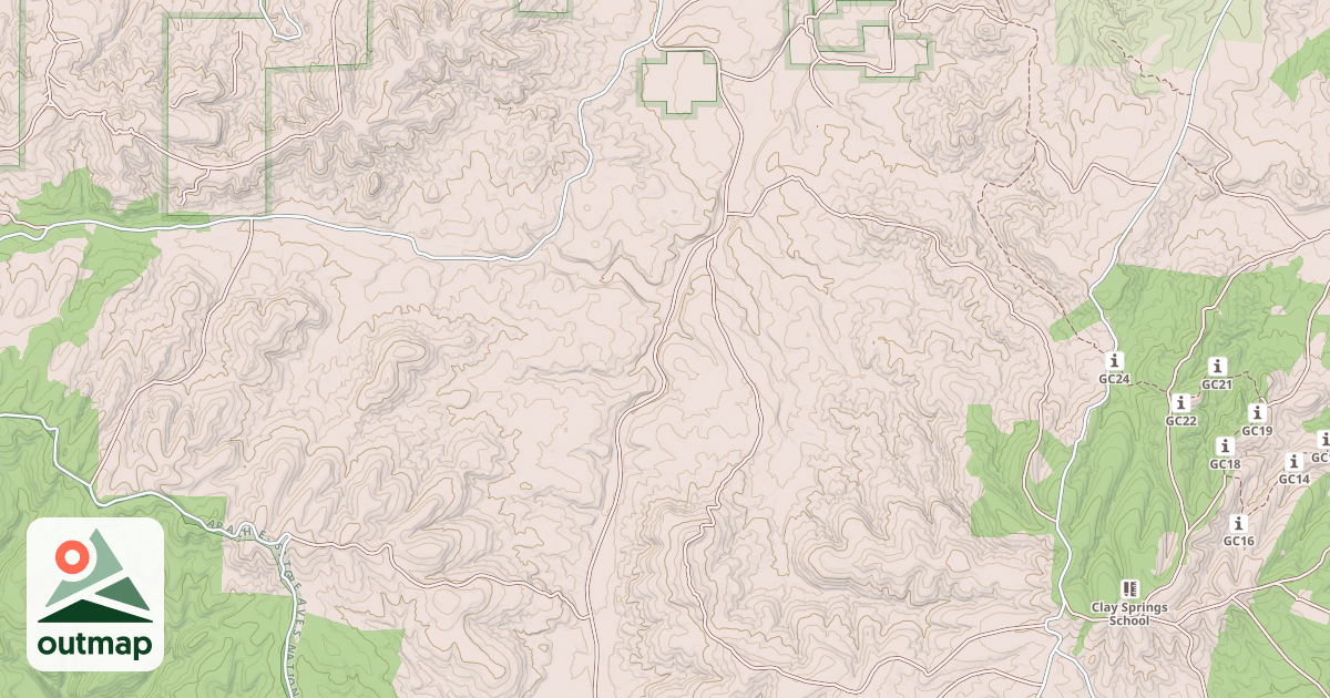 Map of COTTONWOOD WASH