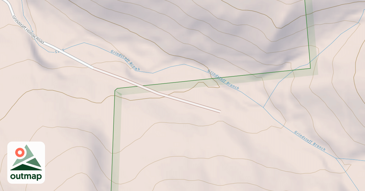 Map of GRINDSTAFF BRANCH
