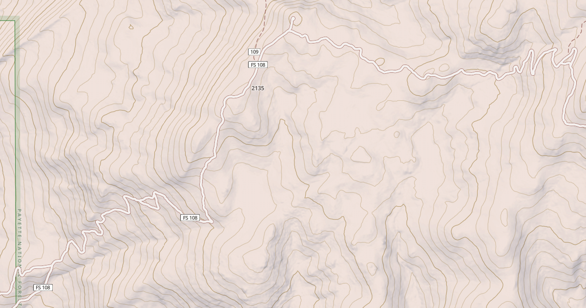 Map preview of Fall Creek Saddle