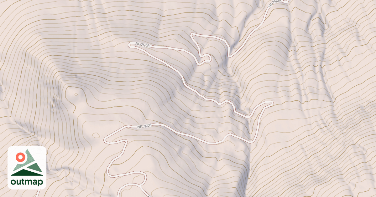 Map of USFS Motor Vehicle Use Map Roads {B6AC4556-A395-4D43-A657-3B4297C96B33}