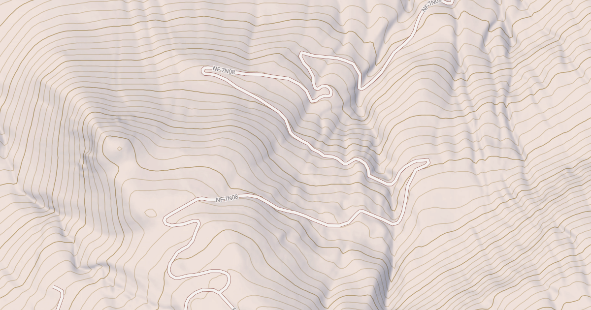 Map preview of USFS Motor Vehicle Use Map Roads {B6AC4556-A395-4D43-A657-3B4297C96B33}