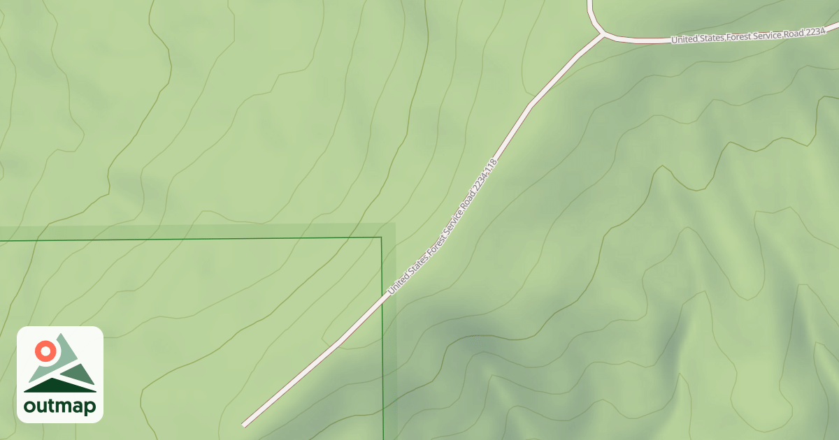 Map of USFS Motor Vehicle Use Map Roads {FB0E2BD6-F137-481F-869D-5429AF879A49}
