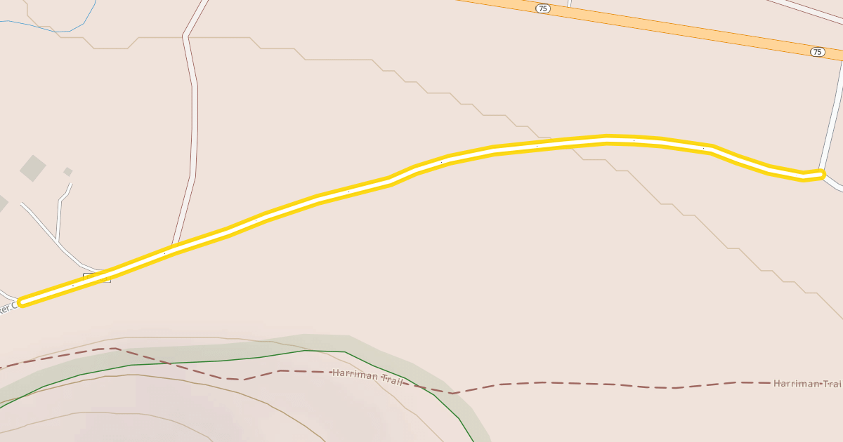 Map preview of South Baker Creek Road