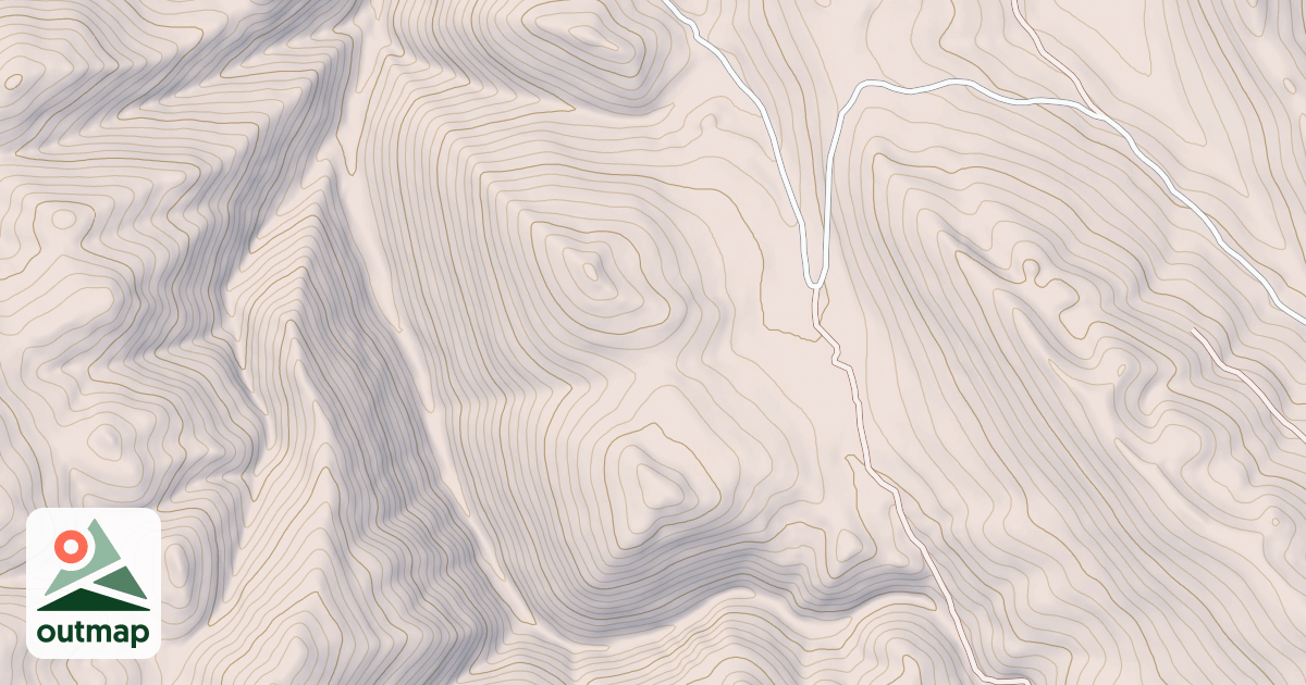 Map of Dry Fork