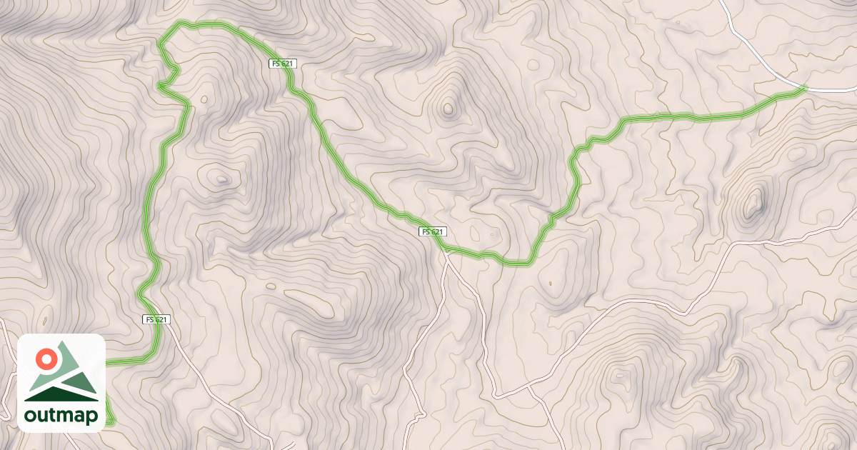 Map of Slim Sam Creek Road