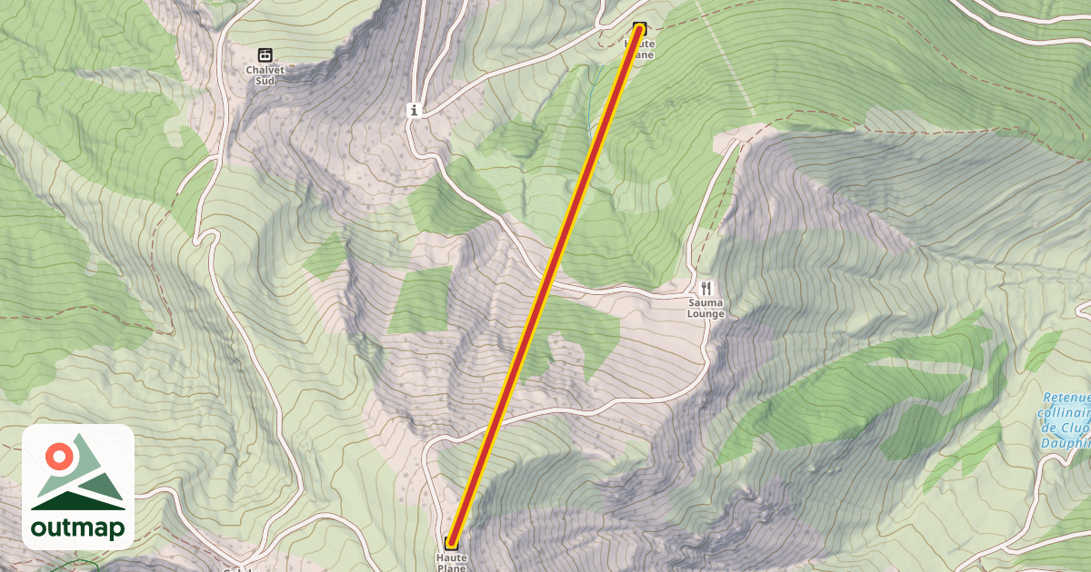 Map of Haute Plane