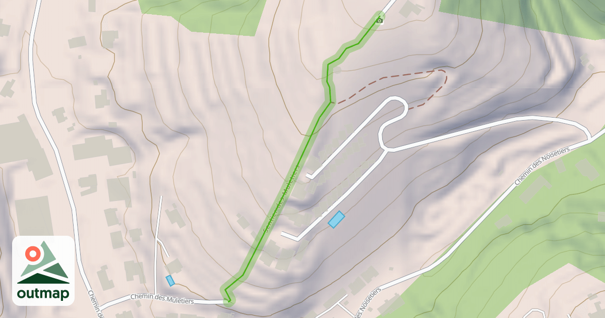 Map of Sentier des Muletiers