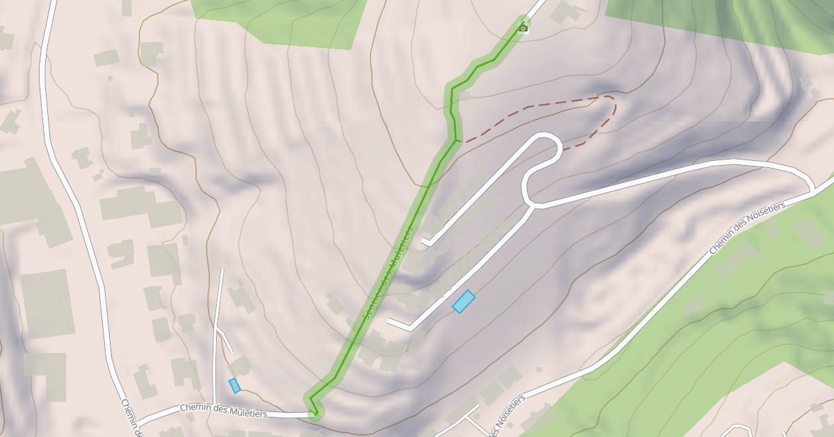 Map preview of Sentier des Muletiers