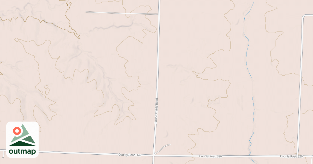Map of ROUND PRAIRIE
