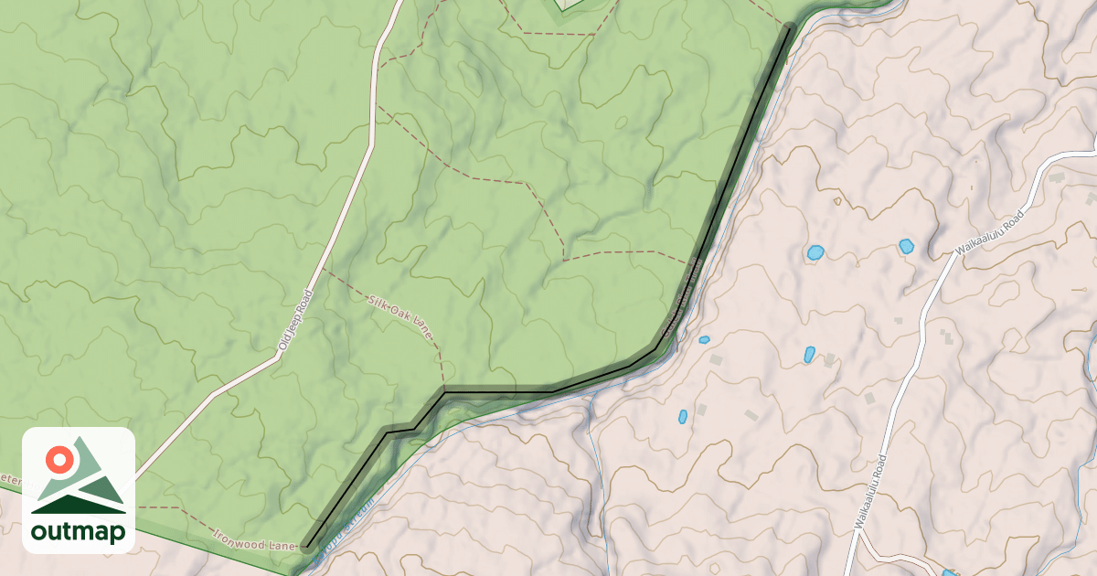 Map of Gulch Rim Trail