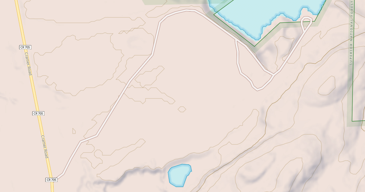 Map preview of HARRIET LAKE BOAT LANDING