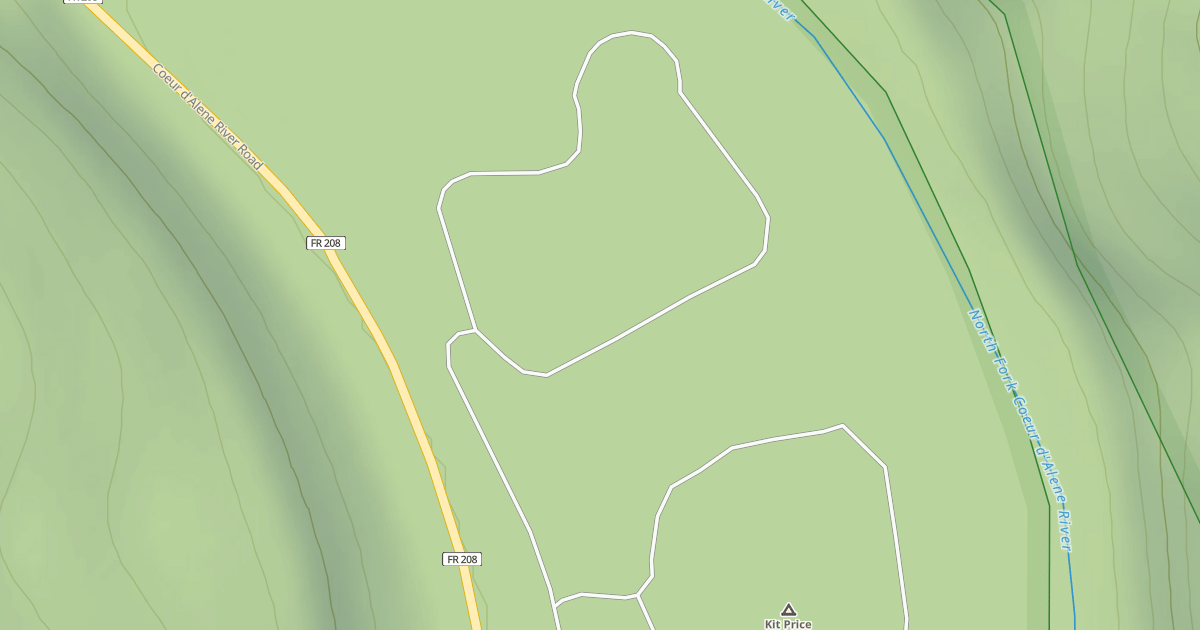 Map preview of KIT PRICE CAMP SPUR C LOOP