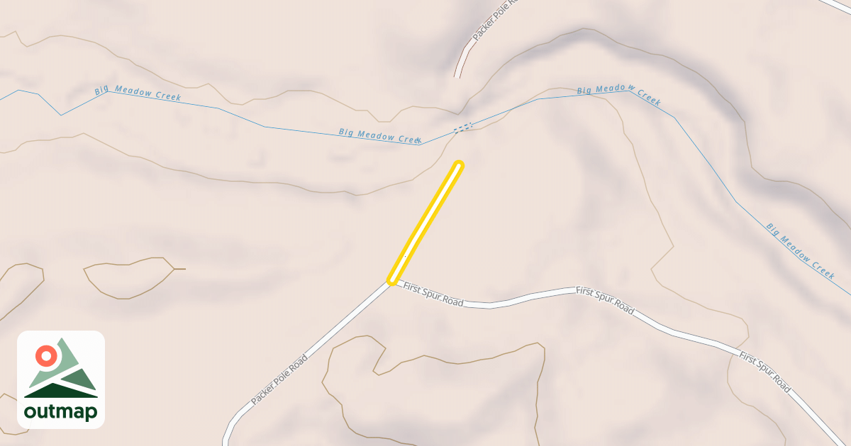 Map of Packer Pole Road