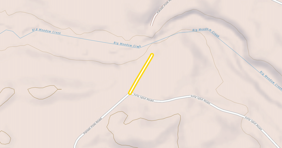 Map preview of Packer Pole Road