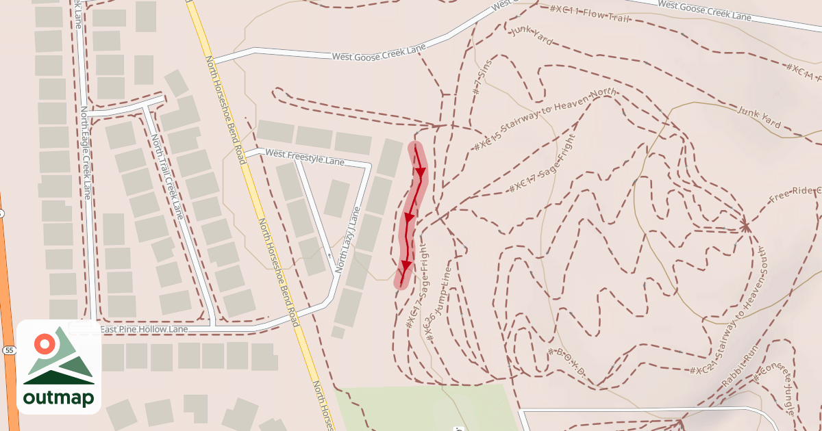 Map of #XC16 Expert Jump Line