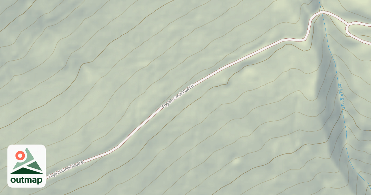 Map of ENGLISH CREEK B