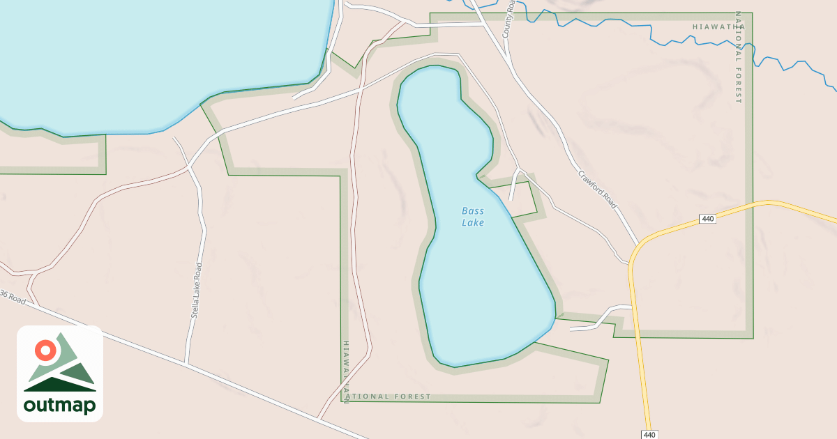 Map of LAKE STELLA EAST SPUR A