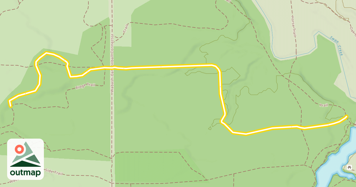 Map of Wabash Cannonball Side Trail