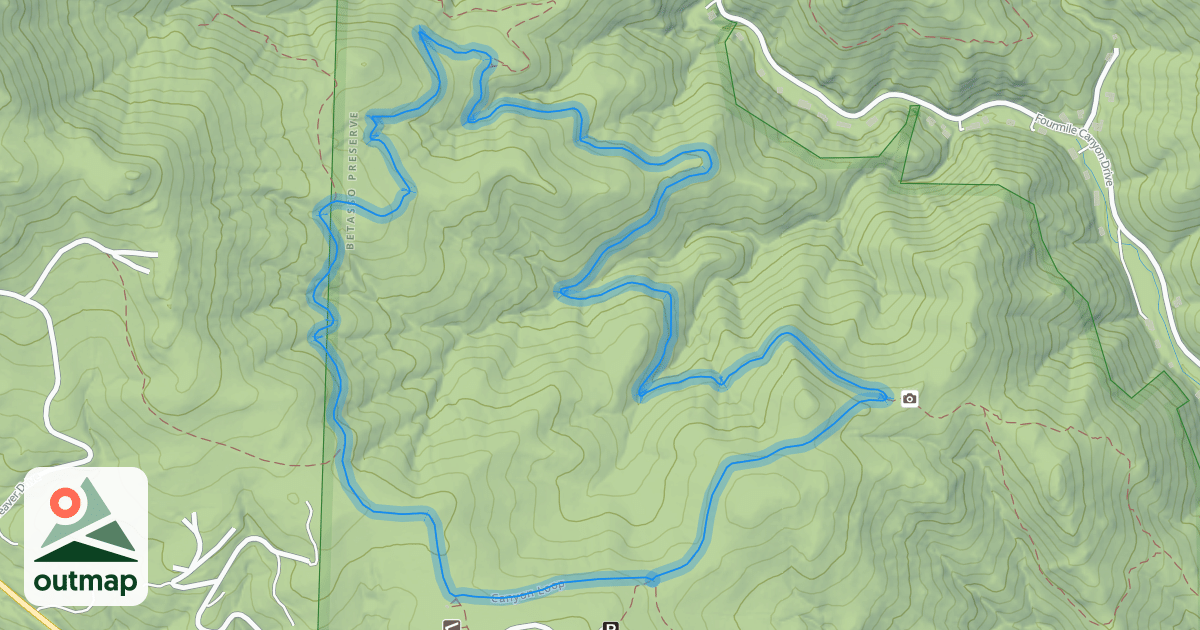Map of Canyon Loop