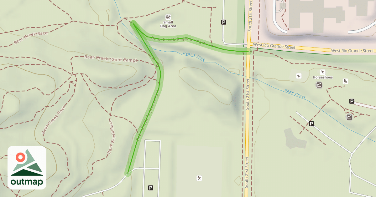 Map of Bear Creek Regional Park