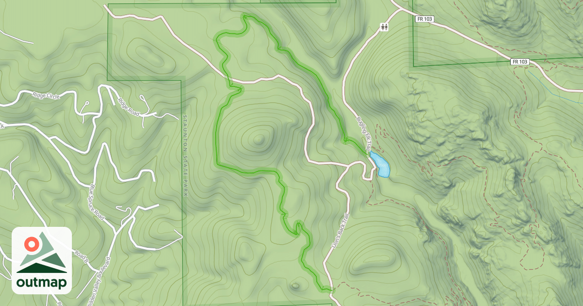Map of West Meadows Loop