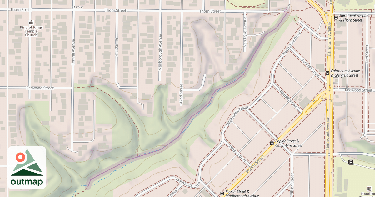 Map of SDG&E Service Road