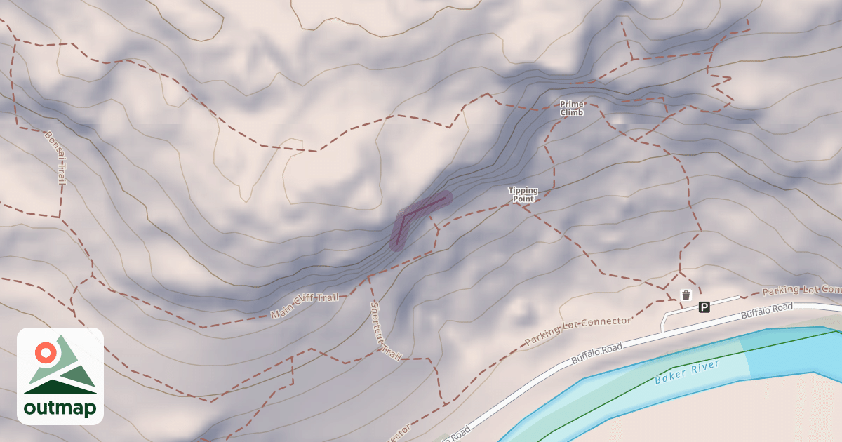 Map of Main Cliff Center