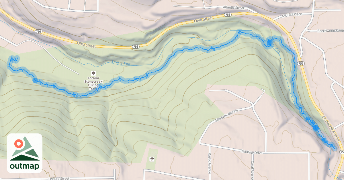 Map of LSHT - Pathway to the Falls