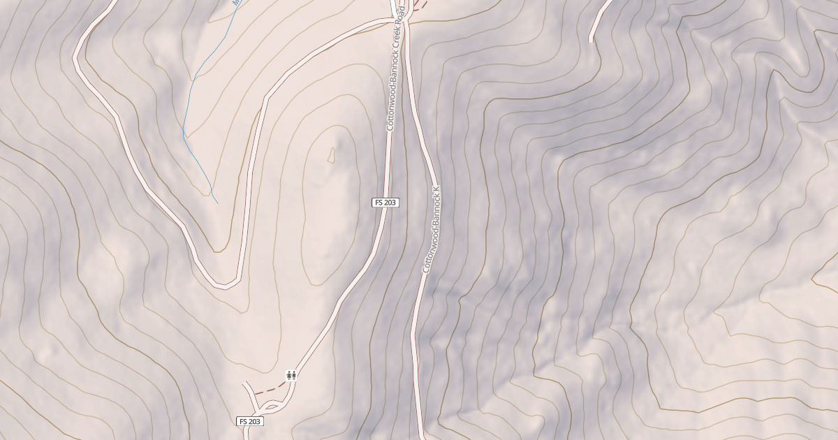 Map preview of COTTONWOOD-BANNOCK K