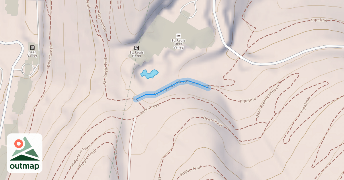 Map of St. Regis Connector