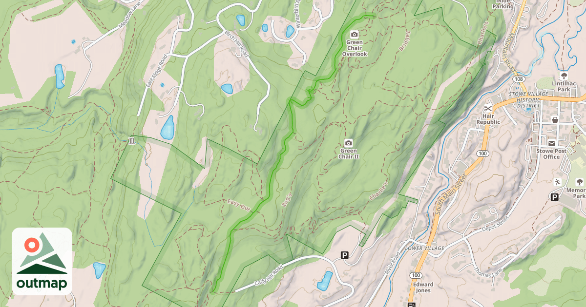 Map of Cady Hill Connector