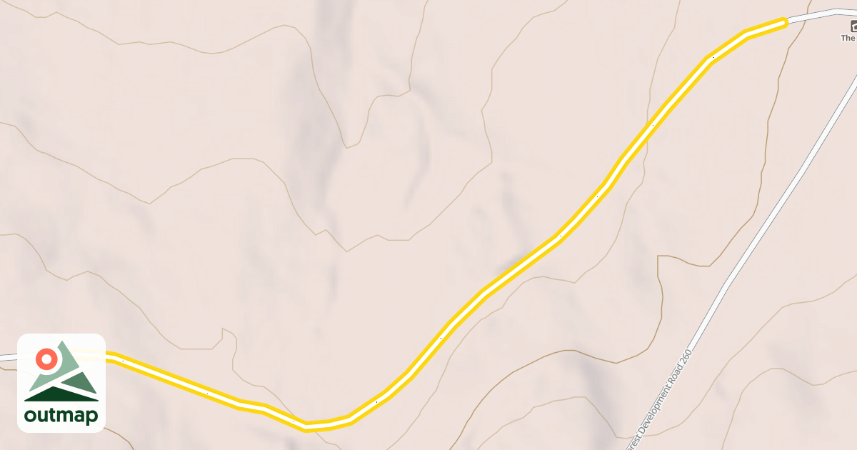 Map of National Forest Development Road 260