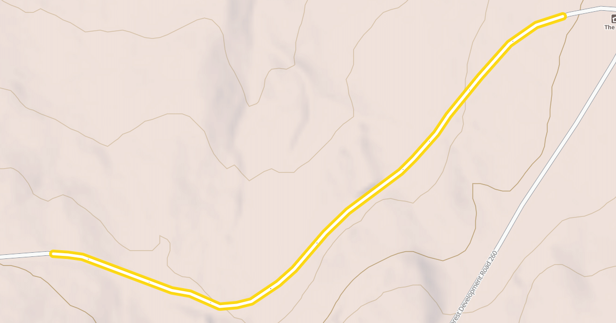 Map preview of National Forest Development Road 260